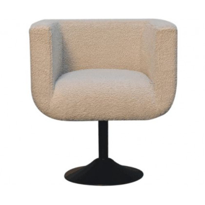 Artisan - Cream Boucle Swivel Chair