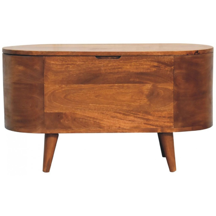 Artisan - Chestnut Rounded Lid Up Blanket Box