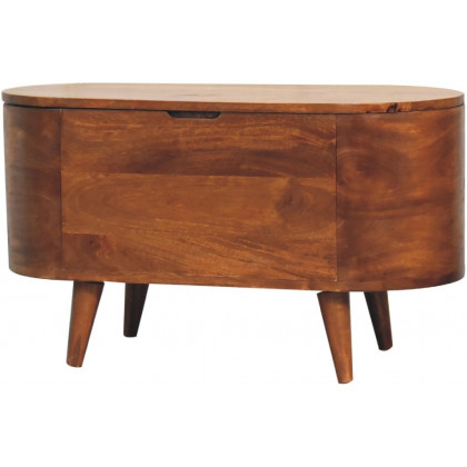 Artisan - Chestnut Rounded Lid Up Blanket Box