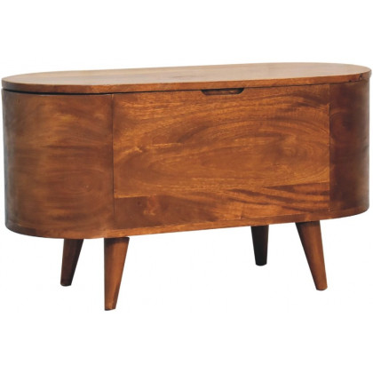 Artisan - Chestnut Rounded Lid Up Blanket Box