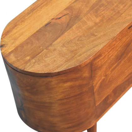 Artisan - Chestnut Rounded Lid Up Blanket Box