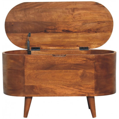 Artisan - Chestnut Rounded Lid Up Blanket Box
