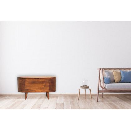 Artisan - Chestnut Rounded Lid Up Blanket Box