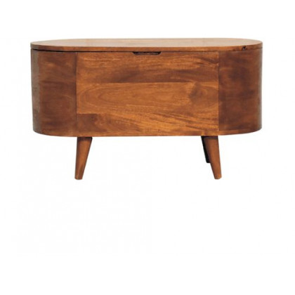 Artisan - Chestnut Rounded Lid Up Blanket Box