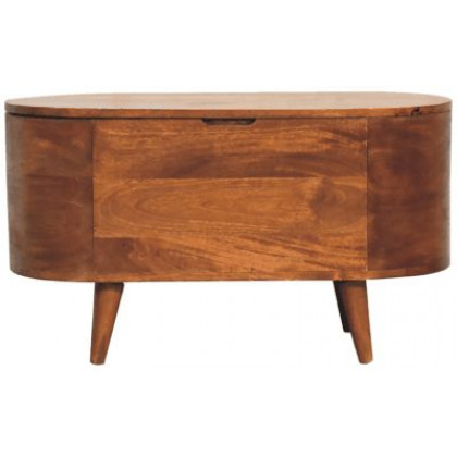 Artisan - Chestnut Rounded Lid Up Blanket Box