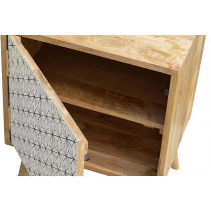 Artisan Prima Bedside with 1 Drawers - Short Legs