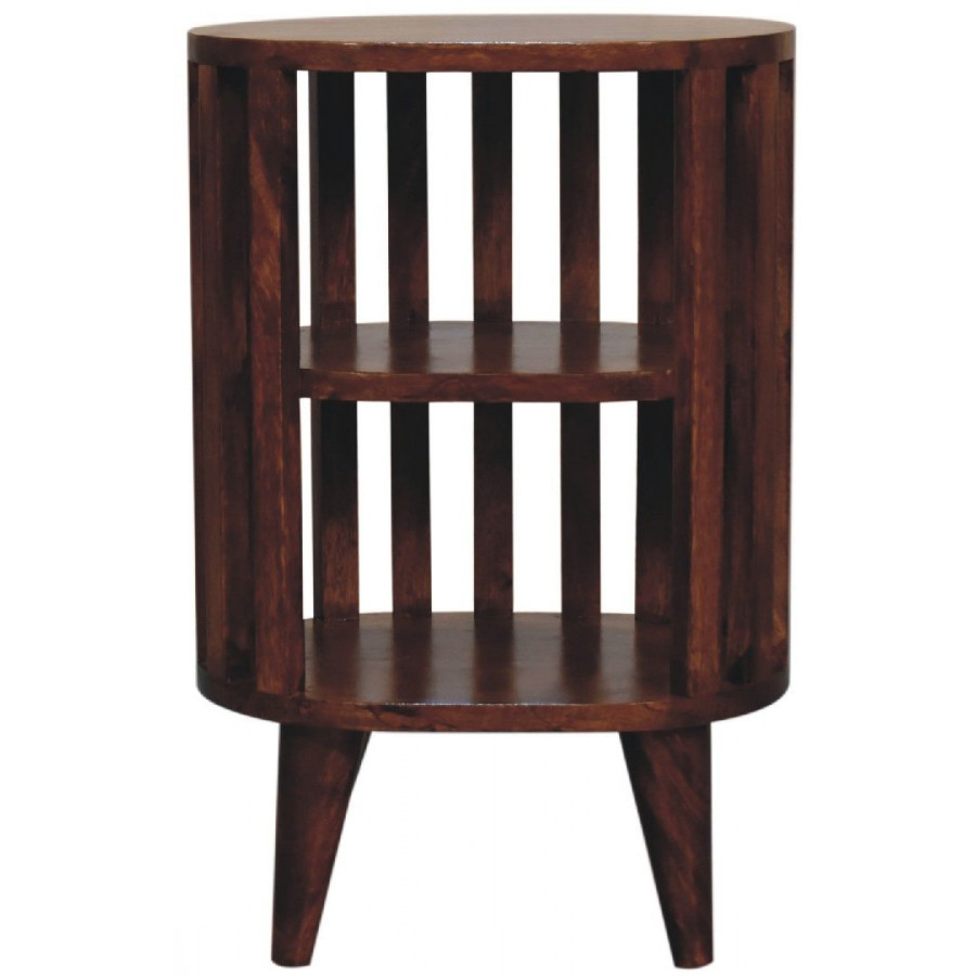 Artisan - Ariella Double Shelf Chestnut Bedside