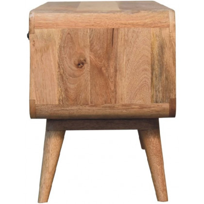 Artisan - Reverse Curve Oak-Ish Media Unit