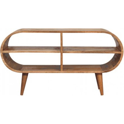 Artisan - Reverse Curve Oak-Ish Media Unit
