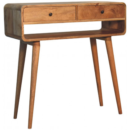 Artisan - Reverse Curve Oak-Ish Media Unit