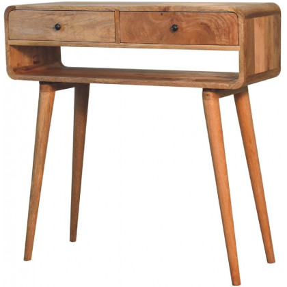 Artisan - Reverse Curve Oak-Ish Media Unit