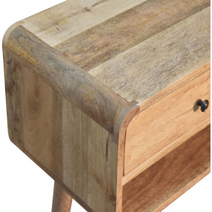 Artisan - Reverse Curve Oak-Ish Media Unit