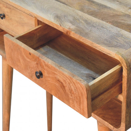 Artisan - Reverse Curve Oak-Ish Media Unit