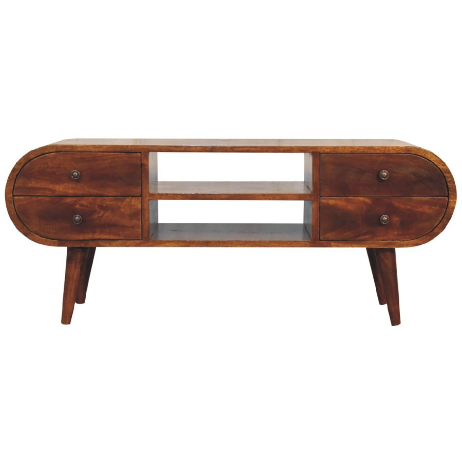 Artisan - Chestnut Circular Media Unit