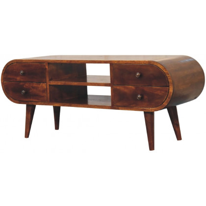 Artisan - Chestnut Circular Media Unit
