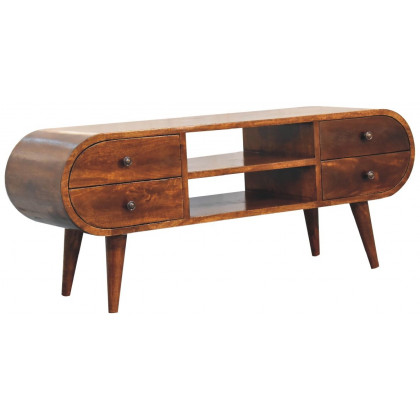 Artisan - Chestnut Circular Media Unit