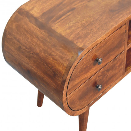 Artisan - Chestnut Circular Media Unit