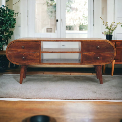 Artisan - Chestnut Circular Media Unit