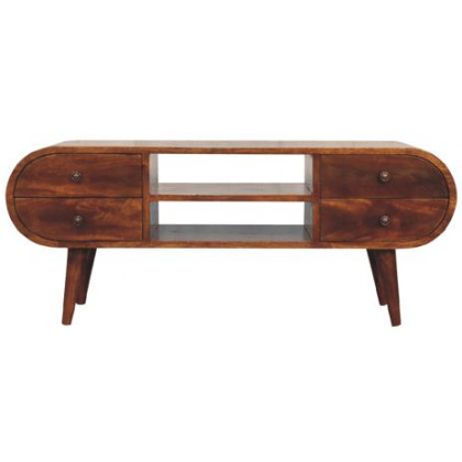 Artisan - Chestnut Circular Media Unit