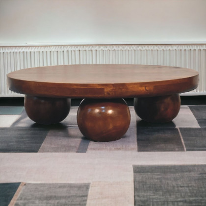 Artisan - Chestnut Central Ball Table