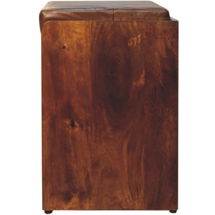 Artisan - Buffalo Hide Pull Out Shoe Storage Bench
