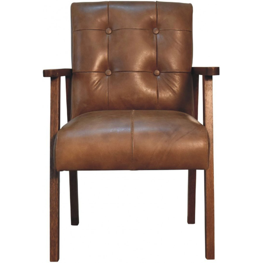 Artisan - Brown Buffalo Leather Chair