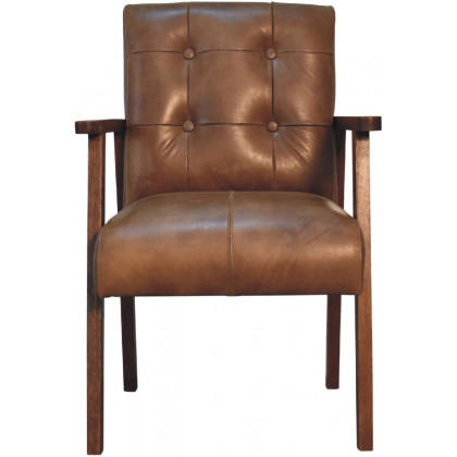 Artisan - Brown Buffalo Leather Chair