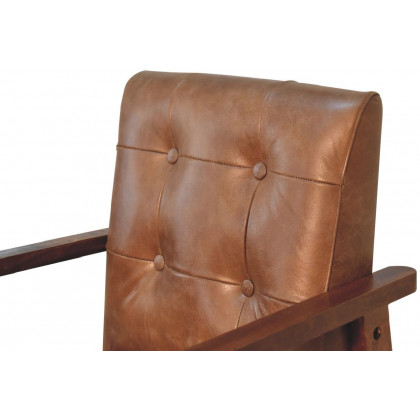 Artisan - Brown Buffalo Leather Chair