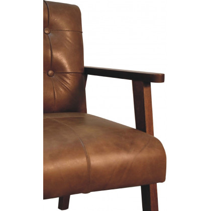 Artisan - Brown Buffalo Leather Chair