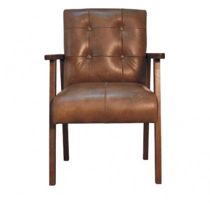 Artisan - Brown Buffalo Leather Chair