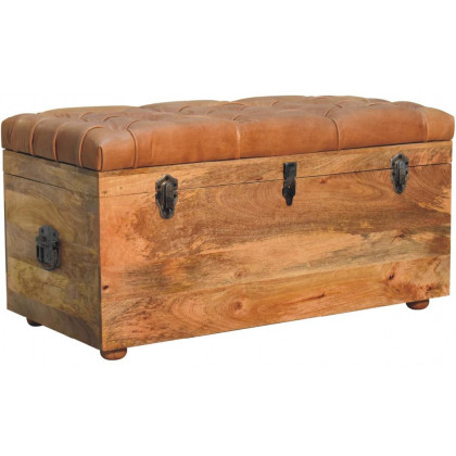 Artisan - Buffalo Hide Oak-Ish Storage Trunk