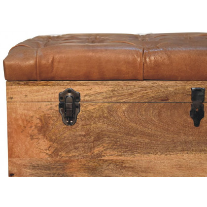 Artisan - Buffalo Hide Oak-Ish Storage Trunk