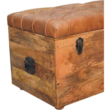 Artisan - Buffalo Hide Oak-Ish Storage Trunk
