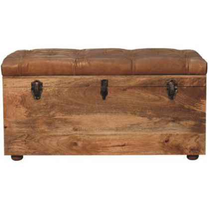 Artisan - Buffalo Hide Oak-Ish Storage Trunk
