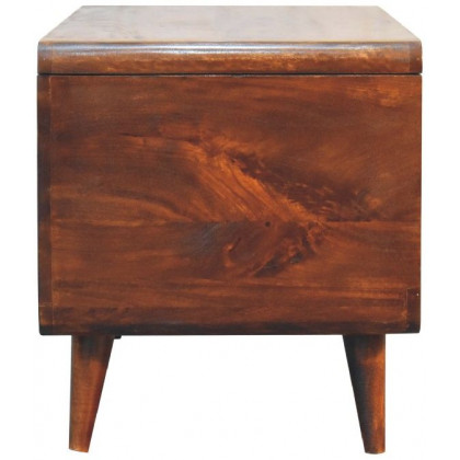 Artisan - Curved Chestnut Blanket Box