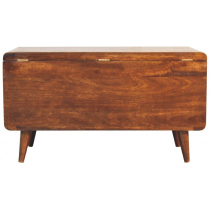 Artisan - Curved Chestnut Blanket Box