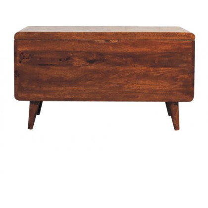 Artisan - Curved Chestnut Blanket Box