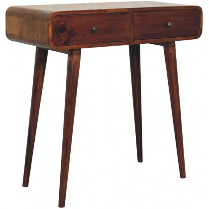 Artisan - Chestnut Curved Hallway Table