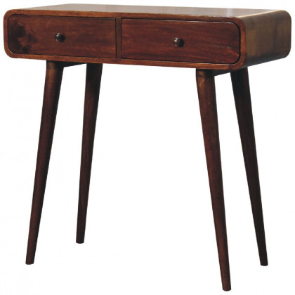 Artisan - Chestnut Curved Hallway Table