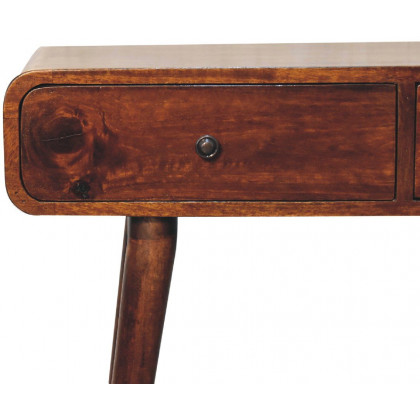 Artisan - Chestnut Curved Hallway Table