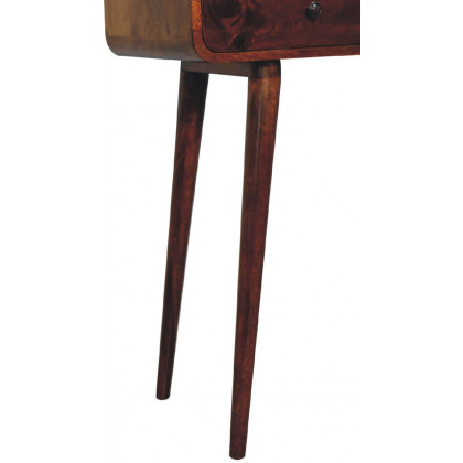 Artisan - Chestnut Curved Hallway Table