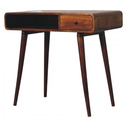 Artisan - Curved Chestnut Writing Desk