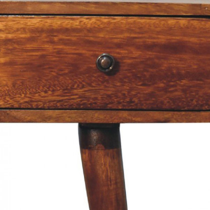 Artisan - Curved Chestnut Writing Desk