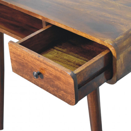 Artisan - Curved Chestnut Writing Desk