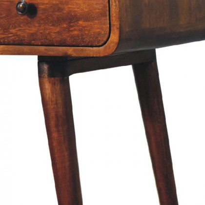 Artisan - Curved Chestnut Writing Desk
