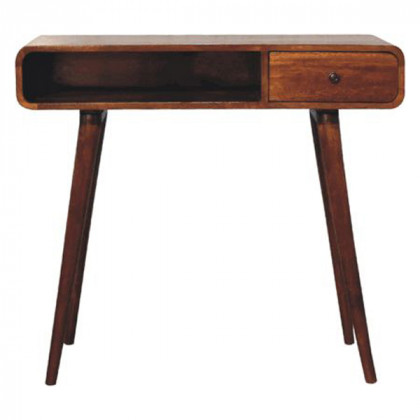 Artisan - Curved Chestnut Writing Desk
