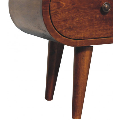 Artisan - Chestnut Circular TV Unit