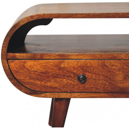 Artisan - Chestnut Circular TV Stand