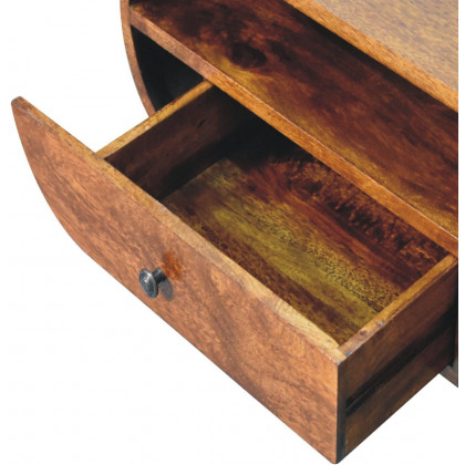 Artisan - Chestnut Circular TV Stand