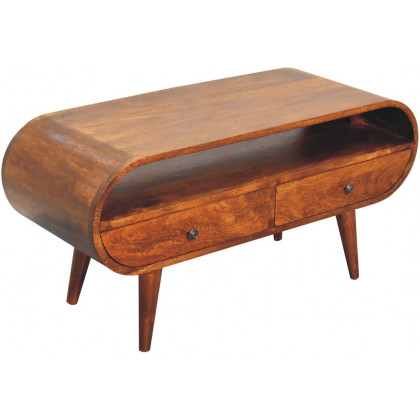 Artisan - Chestnut Circular TV Stand